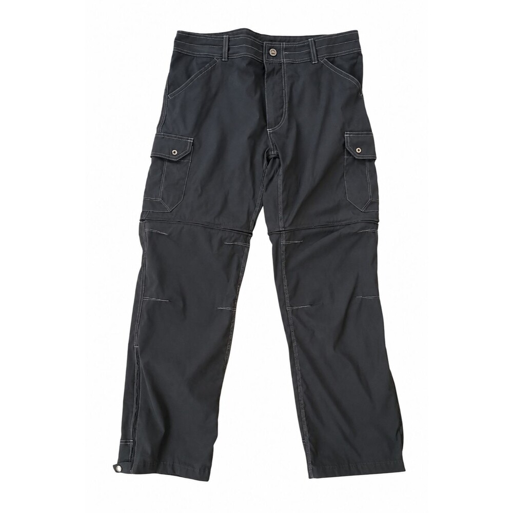 KUHL Renegade Stealth Convertible Pants Mens 36x30 Gray Zip Off Cargo Hiking